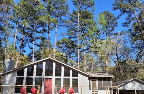 Holly Lake Ranch Cabin | @TrailsEdgeTX Trendy Cabin on 2 Acre Wooded Lot