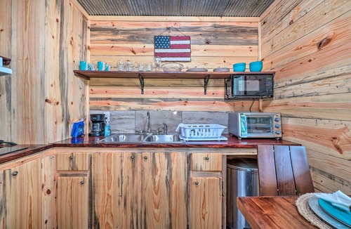 Ozark Cabin | Updated Studio Cabin in Ozark w/Yard & Mtn View