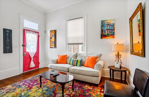 Leonidas House | Vibrant, single-level getaway with patio & central AC - dog-friendly