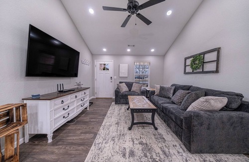 Fayetteville House | Welcome to The Coves Getaway — a peaceful, family-friendly 4-bedroom home.