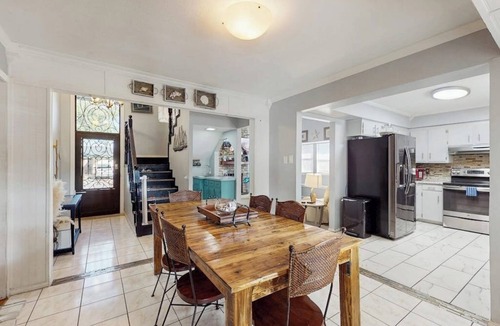 South Side House | Well-appointed home with a pool, children's items, fireplace, washer/dryer, & AC