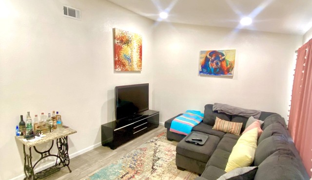 2 bed 1 bath with Puppy Palace Flex Space!