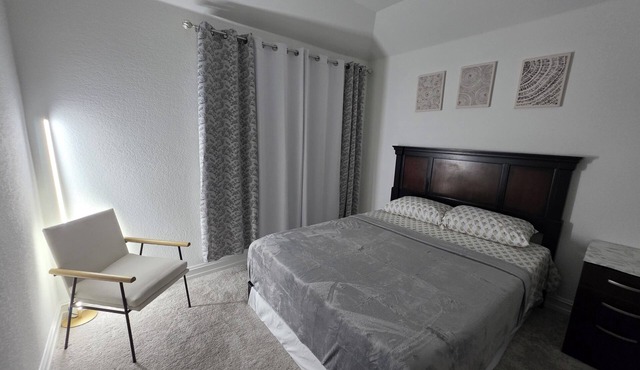 2 private rooms upstairs in a 4-bedroom house with AC. its not for entire house