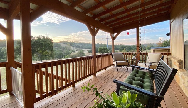 A cozy & charming, German-style home in the heart of the Texas Hill Country