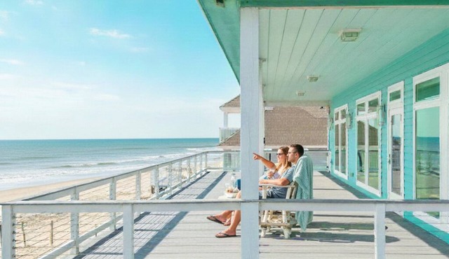 Beachfront Panoramic Ocean Views 2 King Beds Direct Beach Access in Galveston