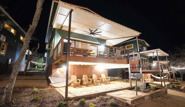 Cabin 12 - CampQYB- Modern Lux Rustic Cabin, Hot Tub, FirePit, Games