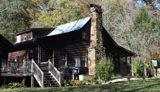 Charming Shared Cabin at Project Chimps Sanctuary in Morganton