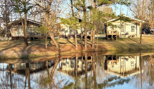 Chicken Coop Waterfront Cabin on Stocked Pond