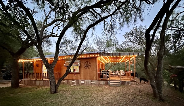 Cozy River Cabin In Mills County. Colorado River frontage on 1 acre