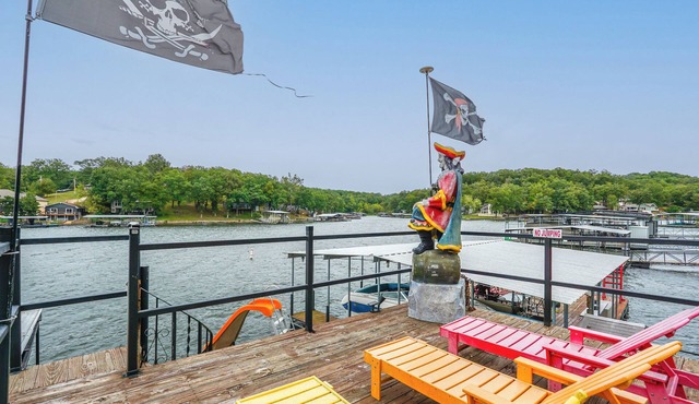 Dock w/Deck & Waterslide: Lake of the Ozarks Gem! in Sunrise Beach