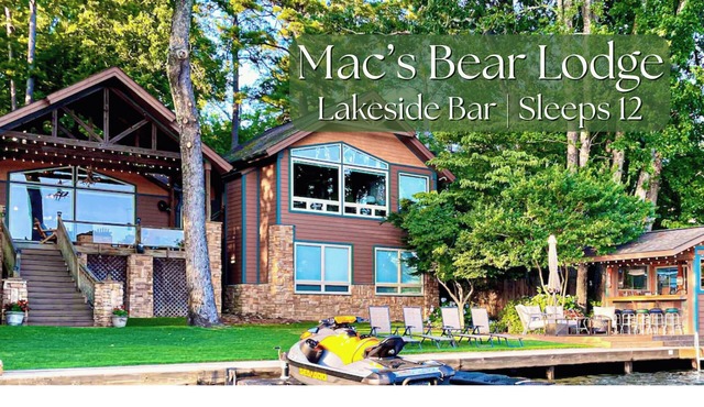 Hot Springs Lakeside Bar, Fire Pit, 3 King Beds, 3.5 Baths, Bunk room