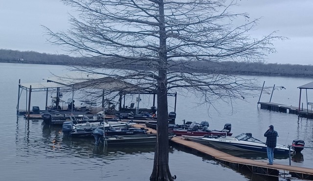 Luxury cabin located on the Larto Lake. Lakeview from porch. Pet friendly!