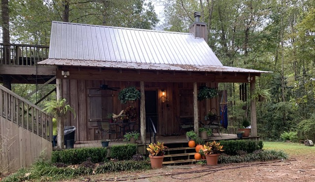 Oak Bottoms, a cabin in the woods of Mississippi with freshwater sandy creeks