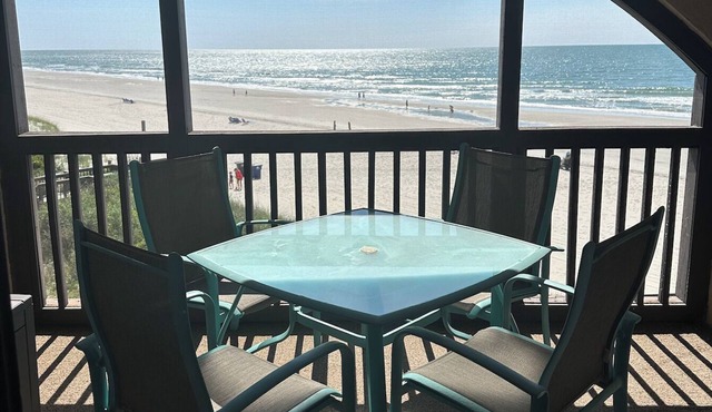 Oceanfront Escape with 1 mile unbuilt upon beach w/natural sand dunes in Myrtle Beach