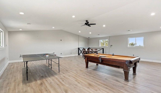 Play pool, ping pong or go wine or brewery touring