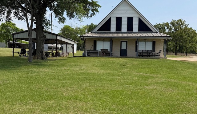 Prime lakefront location with private covered pavilion.