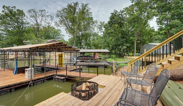 Private Dock + Fire Pit: Lake of the Ozarks Home! in Stover