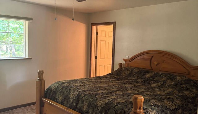 Secluded 5 acre parcel. 3 bedrooms and 2 bathrooms.