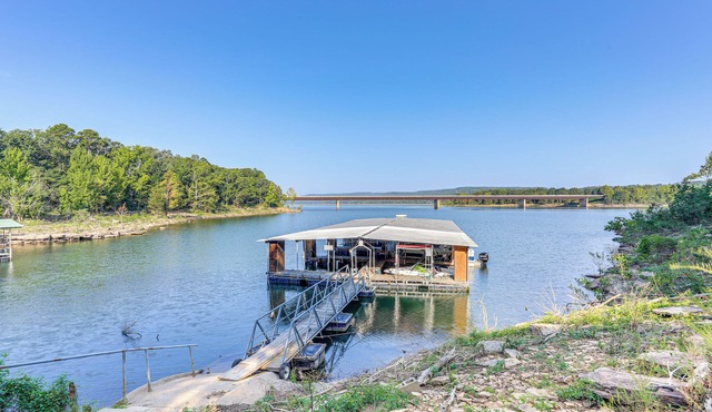 Shared Dock & Yard: Greers Ferry Lake Home! in Greers Ferry