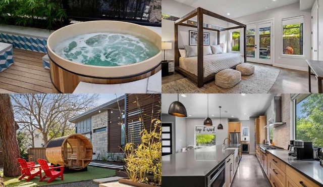 South Lamar Wellness Haven - Sauna - Hot Tub - BBQ