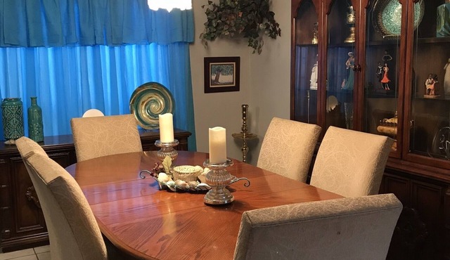 Spacious, clean, comfortable home that's relaxing with a warm feeling.