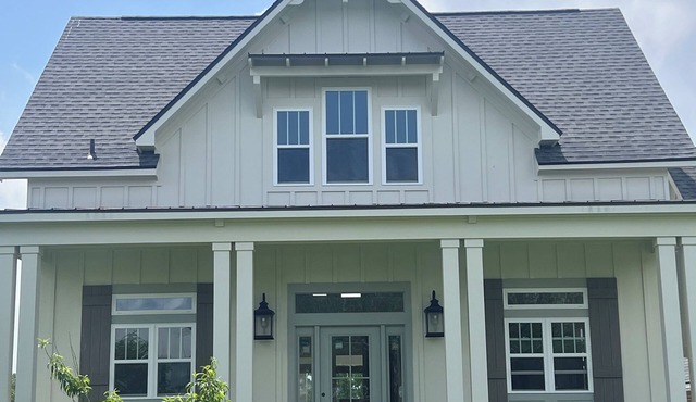 The carriage house/cottage house. Large expansive open floor plan