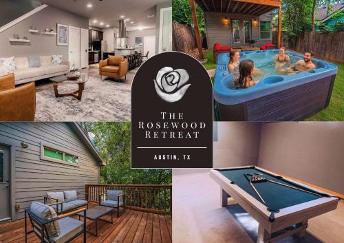 The Rosewood Retreat 6BR's HotTub DogFriendly