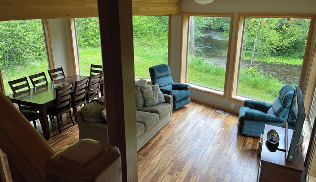 Unique Home in Willard, Wa. 40 acres, 50 feet from Little White Salmon River in Willard