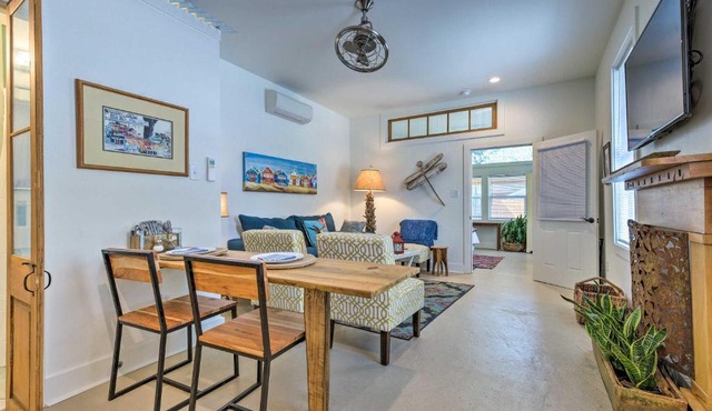 Walk to Beach from Chic Old Town Apartment w/Yard