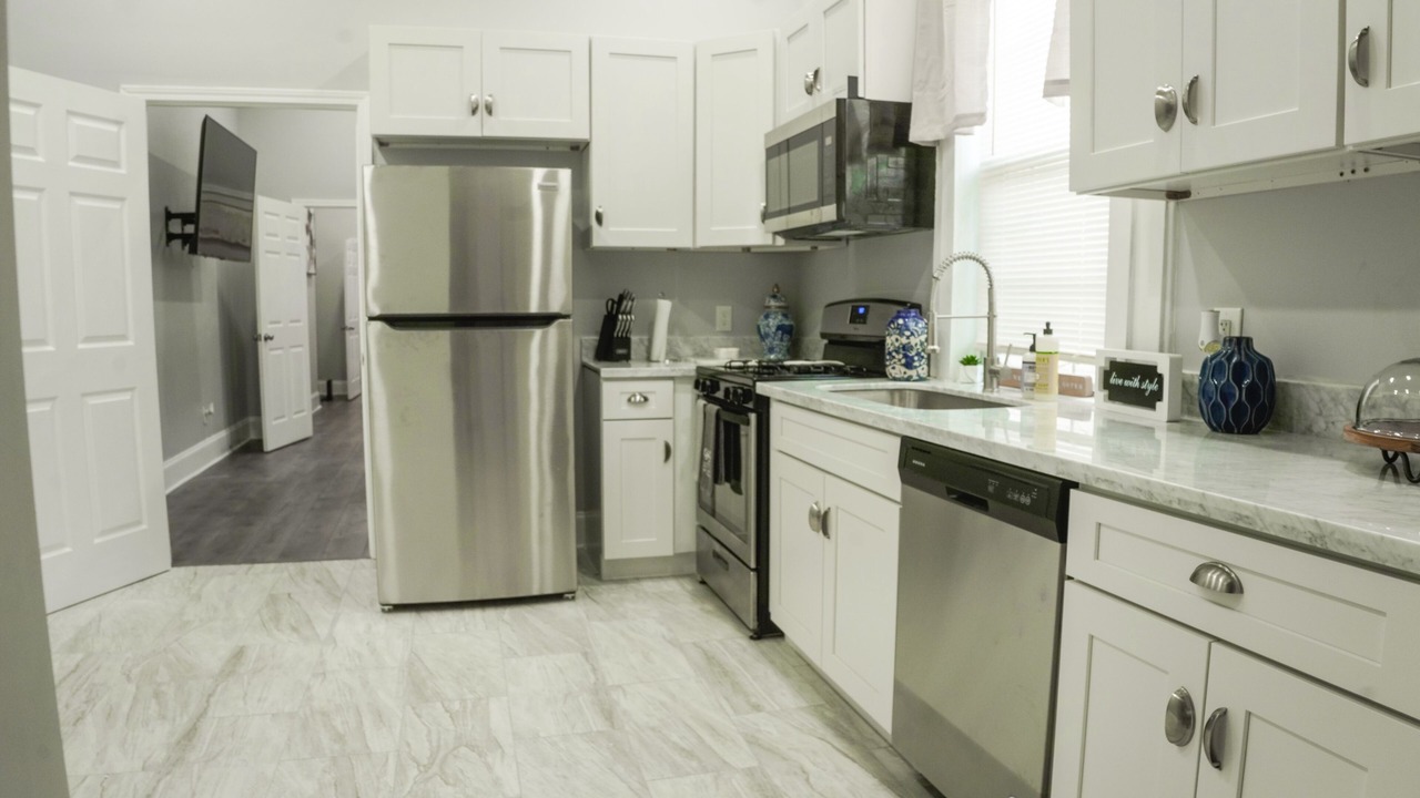 Photo of Kitchen in U.S. Naval Base