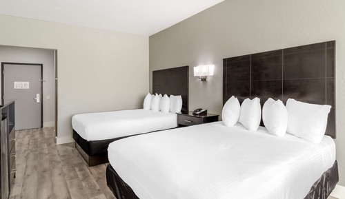 Standard Room, 2 Queen Beds, Non Smoking, Refrigerator & Microwave