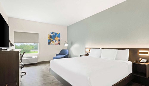 Standard Room, 1 King Bed, Non Smoking, Refrigerator & Microwave