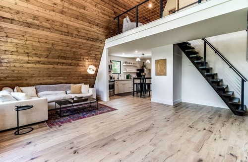 New Iberia Cabin | Fantastic A-Frame with Spa and Furnished Deck in Louisiana