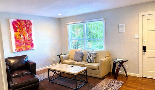 Curated Local Art Retreat, Steps from Bishop Arts
